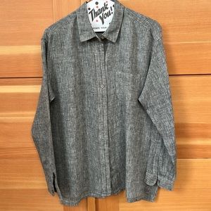 J Jill Love Linen long sleeve button up